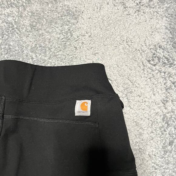 Carhartt Pants Womens Medium Force Fitted Utility Leggings Black 103609 - Picture 4 of 12